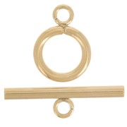 Cierre en T para pulsera o collar de 12 mm - Acero inoxidable 304L dorado x10|raw }}