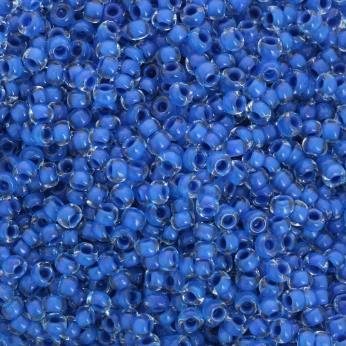 Cuentas de Rocalla Preciosa 11/0 de 2 mm - Terra Intensive - Blue Lined x20 g