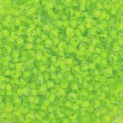 Cuentas de Rocalla Preciosa 11/0 de 2 mm - Terra Intensive - Verde lima rayado x 20 g