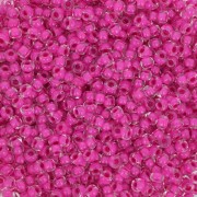 Cuentas de Rocalla Preciosa 11/0 de 2 mm - Terra Intensive - Magenta Lined x20 g