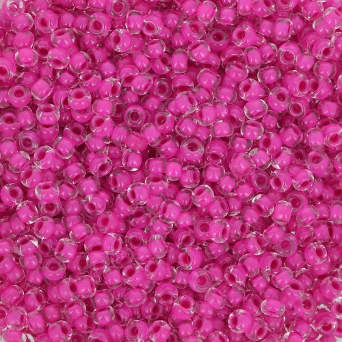 Preciosa Cuenta de rocalla 11/0 2 mm - Terra Intensive - Magenta Lined x20g