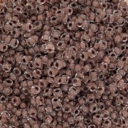 Cuentas de Rocalla Preciosa 11/0 de 2 mm - Terra Intensive - Marrón chocolate con rayas x 20 g
