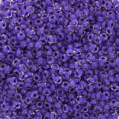 Preciosa Cuentas de rocalla 11/0 2 mm - Terra Intensive - Lila Forrada x20g