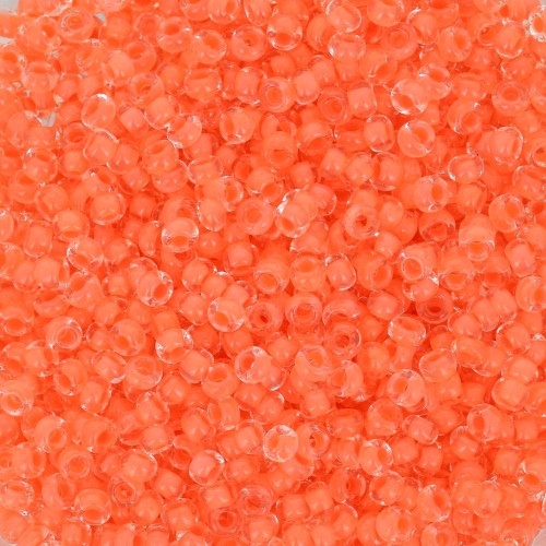Cuentas de Rocalla Preciosa 11/0 de 2 mm - Terra Intensive - Naranja con ribete x 20 g