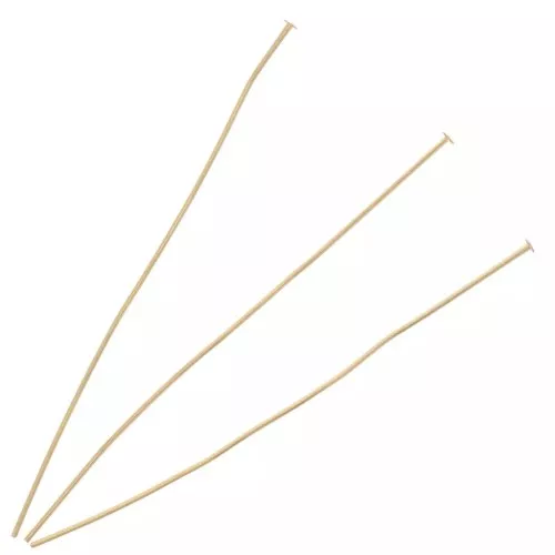 Clavos cabeza plana 70x0,7 mm Oro x10