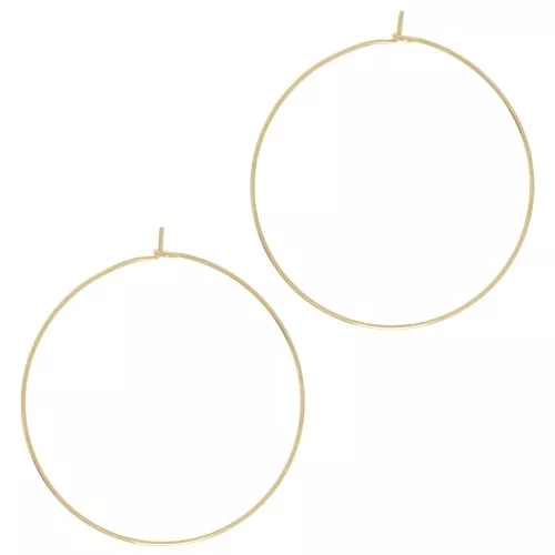 Pendientes de aro 40 mm - Dorado x20