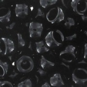 Cuentas de Rocalla Matubo 7/0 - 3,5 mm, color negro, 10 g