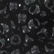 Cuentas de Rocalla Matubo 7/0 - 3,5 mm, color negro, 10 g