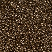 Cuentas Rocalla Miyuki 15/0 457 - Bronce oscuro metalizado x8 g