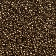 Cuentas Rocalla Miyuki 15/0 457 - Bronce oscuro metalizado x8 g
