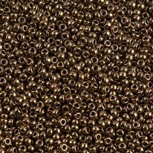 Cuentas Rocalla Miyuki 15/0 457 - Bronce oscuro metalizado x8 g