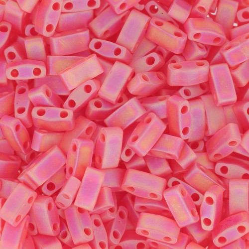 Media Tila Miyuki 5x2.3x1.9mm HTL-140FR - Transparente Rojo Naranja AB Mat x10g