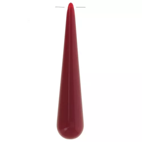 Colgante en forma de pera de resina opaca 61x12 mm - Burdeos x1