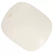 Cuentas de tubo de resina opaca 16x14 mm - Crudo x4