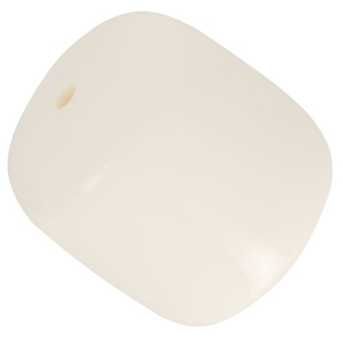 Cuentas de tubo de resina opaca 16x14 mm - Crudo x4