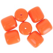 Perlas tubo resina opaca 16x14 mm - Naranja coral x4|raw }}