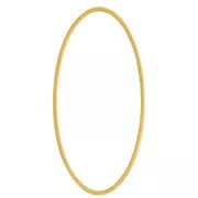 Anillo oval de montaje y tejido 40x20 mm - Acero inoxidable 304 Dorado x1