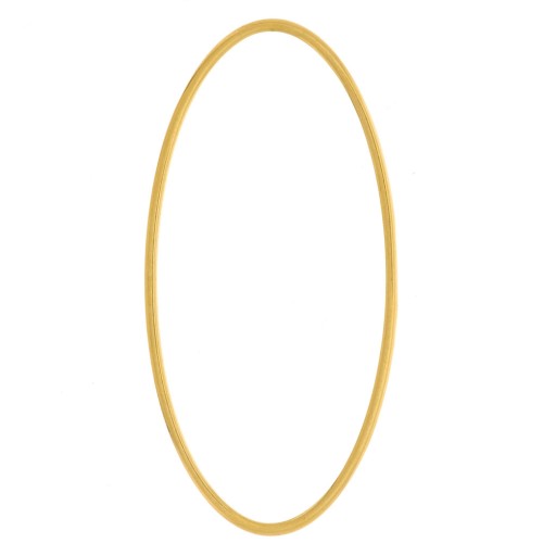 Anillo oval de montaje y tejido 40x20 mm - Acero inoxidable 304 Dorado x1
