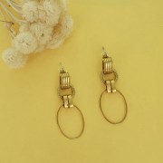 Anillo oval de montaje y tejido 40x20 mm - Acero inoxidable 304 Dorado x1