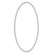 Anillo de montaje y tejido ovalado 40x20 mm - acero inoxidable 304 x1