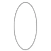 Anillo de montaje y tejido ovalado 40x20 mm - acero inoxidable 304 x1