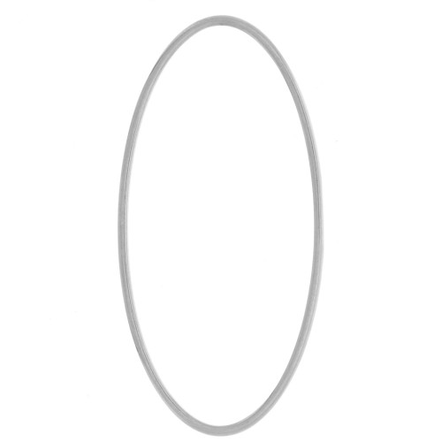 Anillo de montaje y tejido ovalado 40x20 mm - acero inoxidable 304 x1