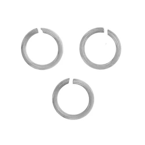 Anillos abiertos 3x0,4 mm - Acero inoxidable 316L x10