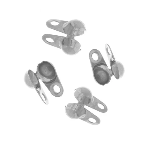 Tapones para cadena de eslabones esféricos de 2 mm - acero inoxidable 304 x4