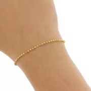 Cadena de eslabones de 2 mm - Acero inoxidable 304 Dorado x1m