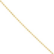 Cadena de eslabones esféricos de 3 mm - Acero inoxidable 304 Dorado x50cm|raw }}