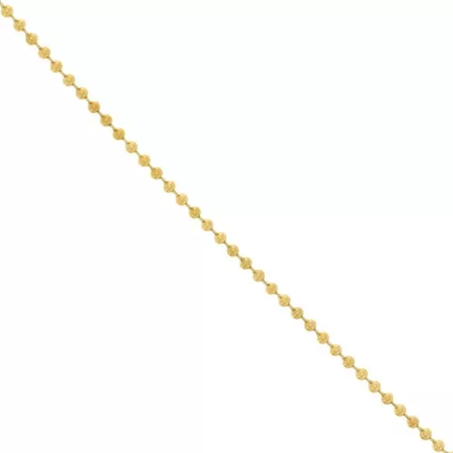 Cadena de eslabones esféricos de 3 mm - Acero inoxidable 304 Dorado x50cm