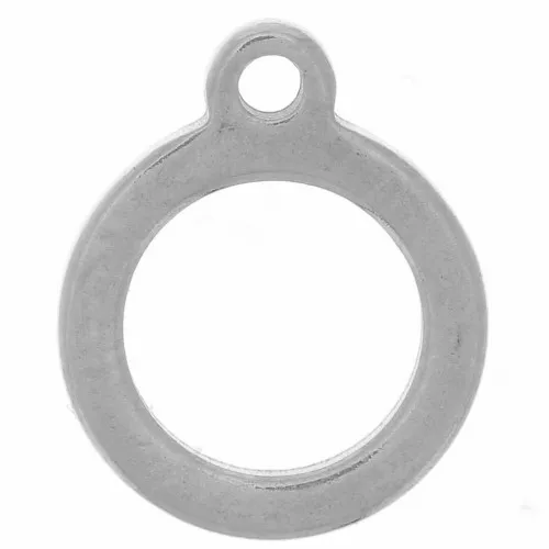 Colgante hueco redondo de 10 mm - Acero inoxidable 304 x1