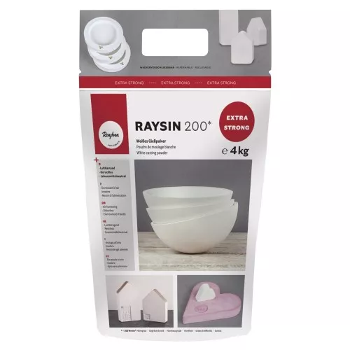 Raysin 200 - Polvo cerámico blanco para moldeo - Ultra strong x4kg