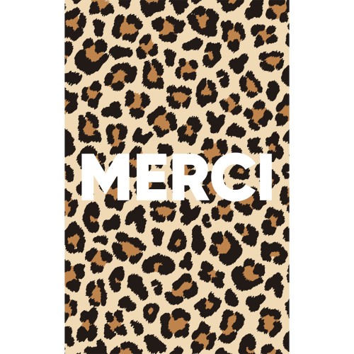 Tarjetas de joyería - Tarjetas de agradecimiento - Estampado leopardo x10