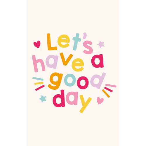 Tarjetas - Tarjetas de agradecimiento Let's have a good day -Multicolor x10