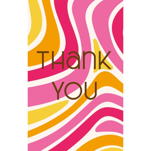 Tarjetas de joyería - Thank you - Gracias - Multi rosa - Amarillo x10