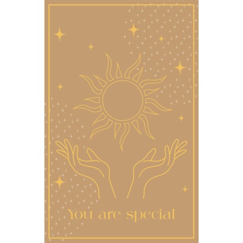 Tarjetas de joyería - Tarjetas de agradecimiento - You are Special - Ocre - Sable x10