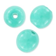 Cuentas redondas Shiny 3 mm Turquesa Azul x50