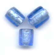 Cilindros hoja de plata 10x8 mm Light Sapphire x4|raw }}