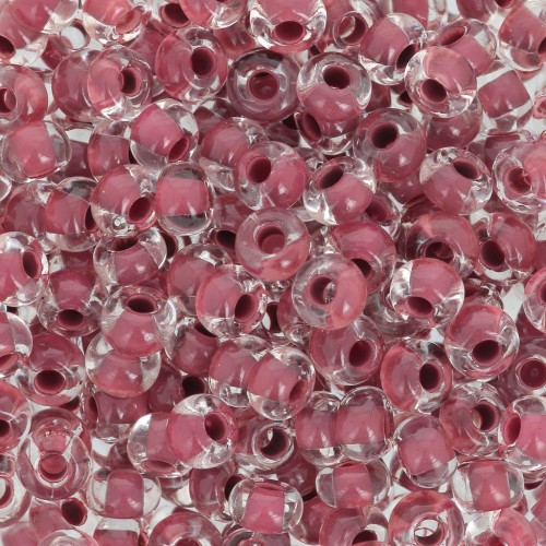 Cuentas de Rocalla Preciosa 6/0, 4 mm - Terra Intensive - Marrón rayado x 20 g