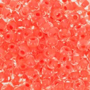 Cuentas de Rocalla Preciosa 6/0 4 mm - Terra Intensive - Naranja con rayas x 20 g