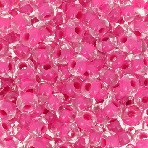 Cuentas de Rocalla Preciosa 6/0, 4 mm - Terra Intensive - Magenta Lined x20 g