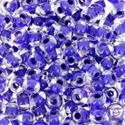 Cuentas de Rocalla Preciosa 6/0, 4 mm - Terra Intensive - Lilac Lined, 20 g