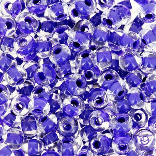 Cuentas de Rocalla Preciosa 6/0, 4 mm - Terra Intensive - Lilac Lined, 20 g