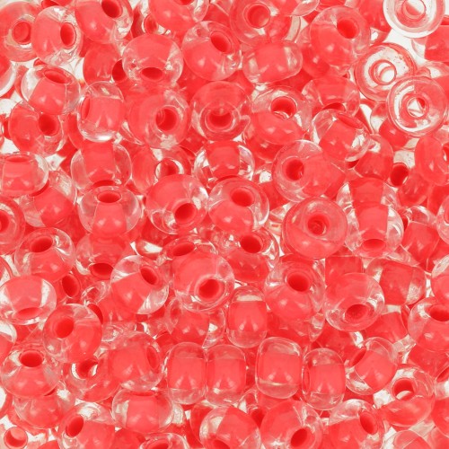 Cuentas de Rocalla Preciosa 6/0, 4 mm - Terra Intensive - Red Lined, 20 g