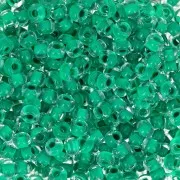 Cuentas de Rocalla Preciosa 8/0 de 3 mm - Terra Intensive - Sea Green Lined x20 g