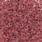 Cuentas de Rocalla Preciosa 8/0, 3 mm - Terra Intensive - Marrón rayado x 20 g
