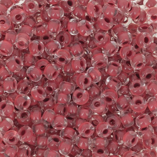 Cuentas de Rocalla Preciosa 8/0, 3 mm - Terra Intensive - Marrón rayado x 20 g