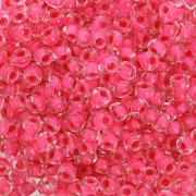 Cuentas de Rocalla Preciosa 8/0 3 mm - Terra Intensive - Pink Lined x20 g