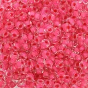 Cuentas de Rocalla Preciosa 8/0 3 mm - Terra Intensive - Pink Lined x20 g